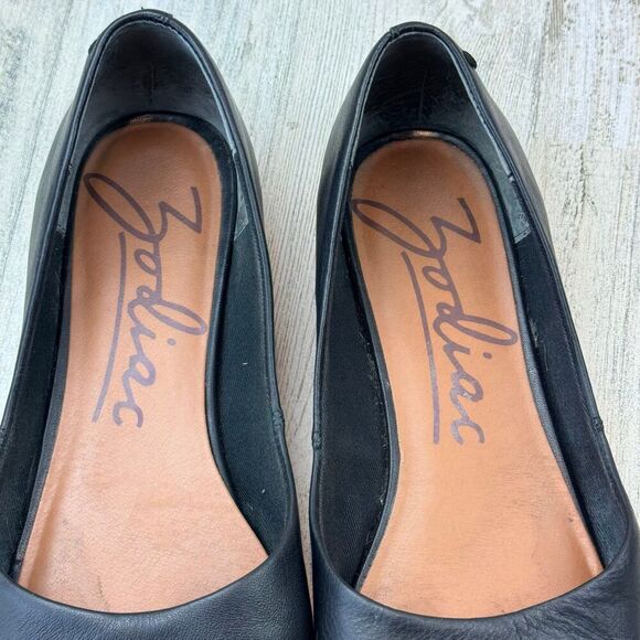 Zodiac Hill Pointed Toe Ballet Black Flat size 9 - Picture 6 of 9